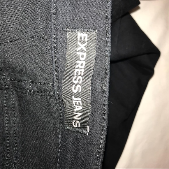 EXPRESS Distressed Black Skinny Jeans - Picture 5 of 6